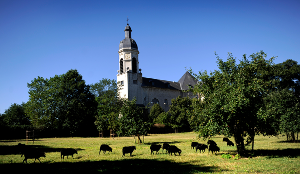Abdij van Vlierbeek in de zomer