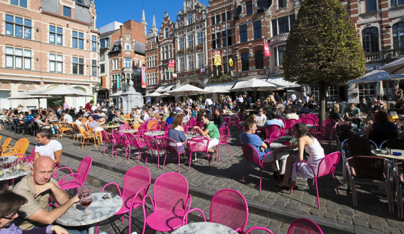 Terrassen op de Oude Markt
