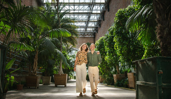 Noushka &amp; Lino van Koffie en Staal in de Orangerie van de Kruidtuin