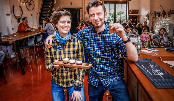 Bart en Ine van brouwerij de Coureur Bart en Ine van brouwerij de Coureur
