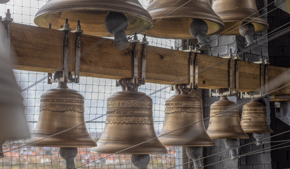 De klokken van de Vredesbeiaard in Abdij van Park