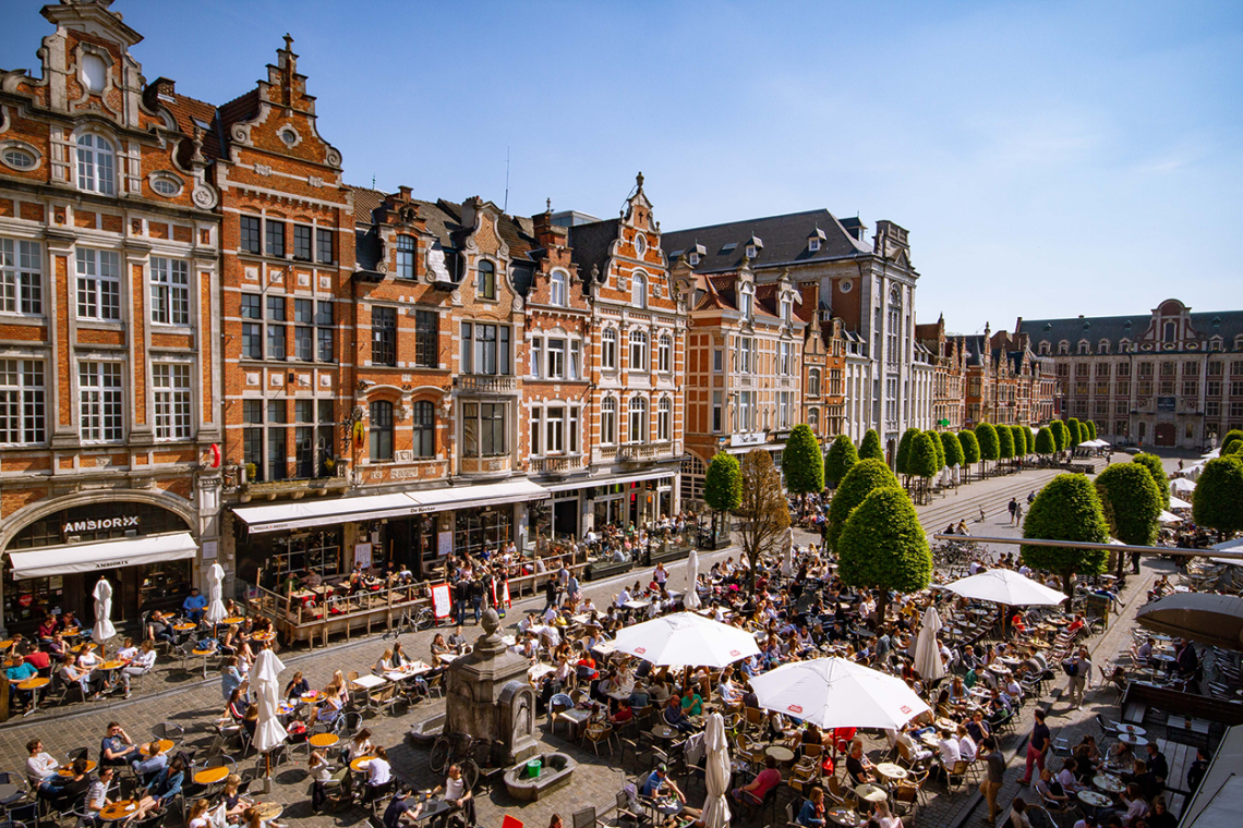 Terrassen op de Oude Markt